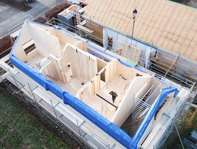 Maison en bois massif