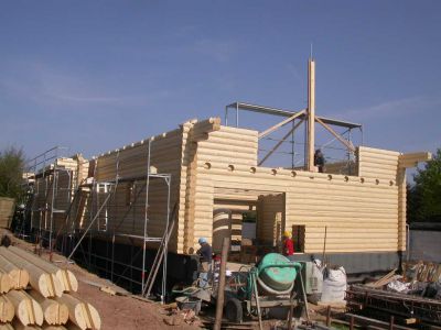 Rundholzhaus Blockhaus