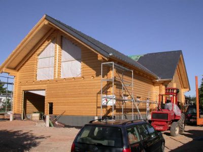 Rundholzhaus Blockhaus