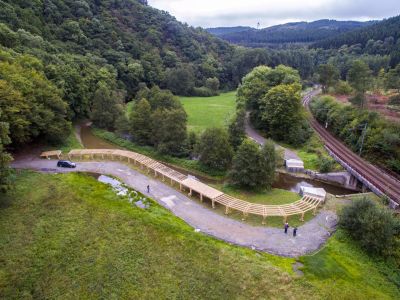 pont en bois, holzbrücke