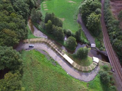pont en bois, holzbrücke