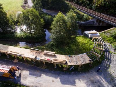 pont en bois,holzbrücke