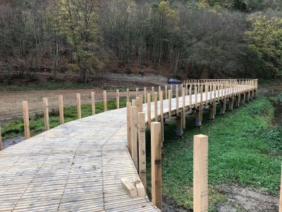 pont en bois,holzbrücke