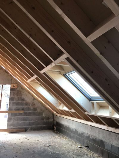velux, charpente, Dachstuhl